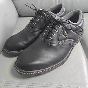 FootJoy Originals Black Leather Spike Golf Shoes 45331 Mens Size 9.5 M